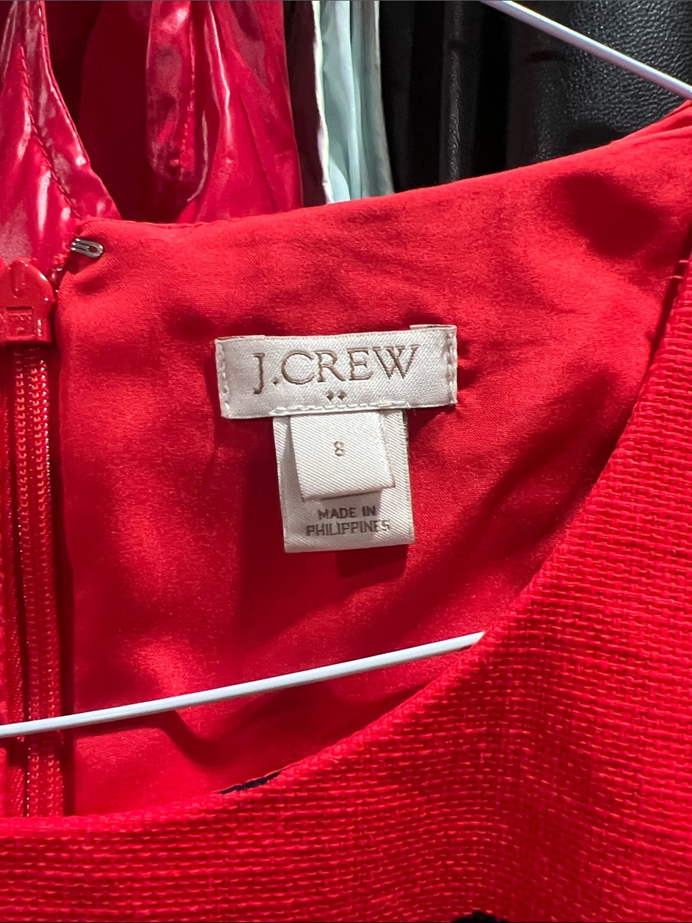 J. Crew Ladies Red Polka Dot Sleeveless Dress - Picture 2 of 6